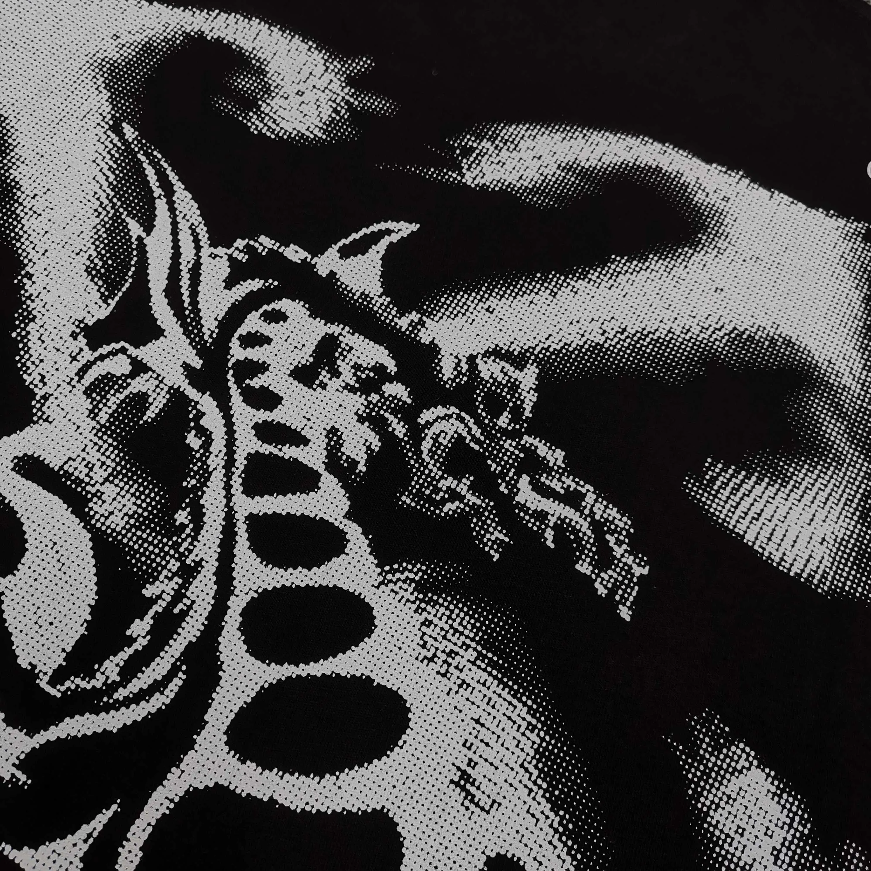 off white new graffiti dragon loose version short-sleeved T-shirt Size: S M L XL Color: Black White P240